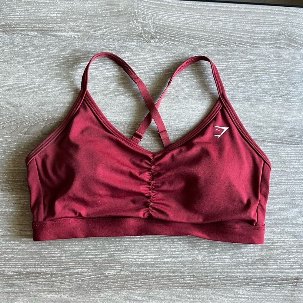 Gym Shark Ruched Sports Bra